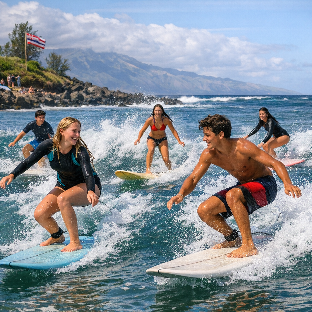 Surfing Rides the Wave into Hawaii High School Athletics